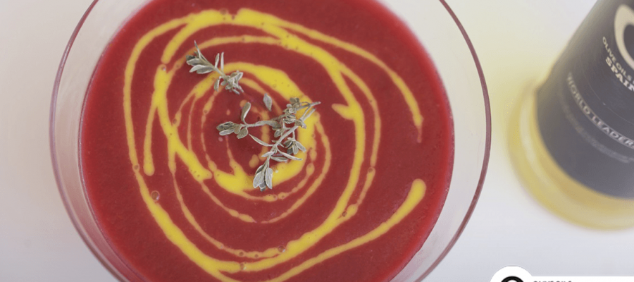 A new take on a classic: beetroot gazpacho