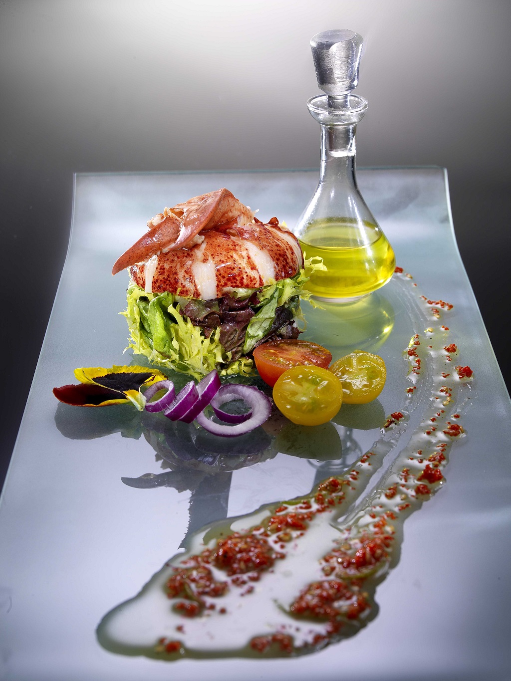 Lobster salad with a lime and saffron vinaigrette - Olive Oils from Spain