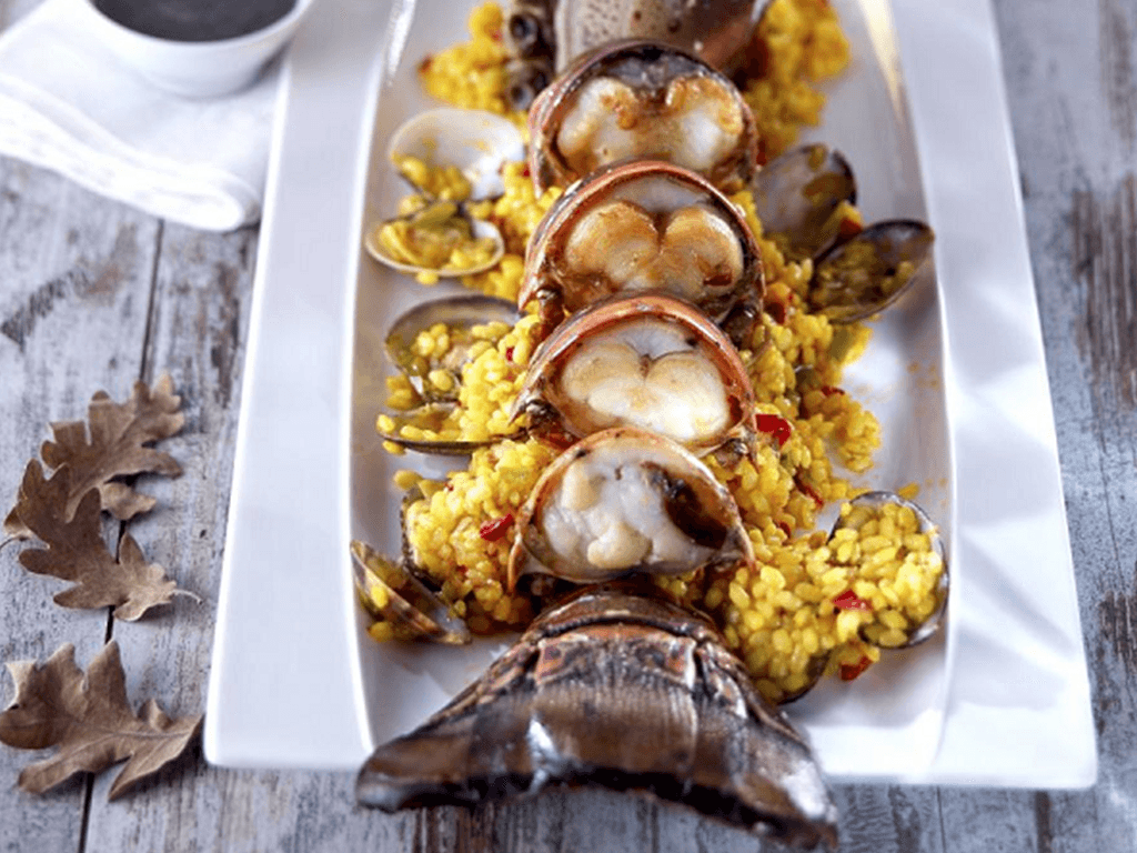 Rice with lobster and clams - Olive Oils from Spain