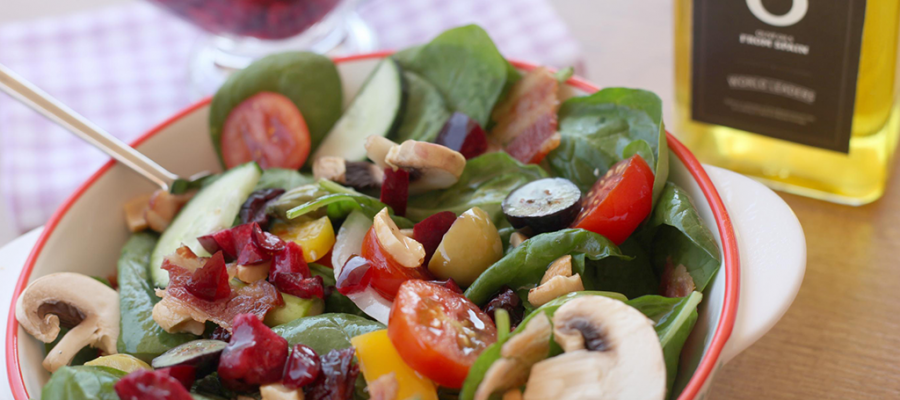 A big-hitting salad: a total classic with a bright cherry vinaigrette