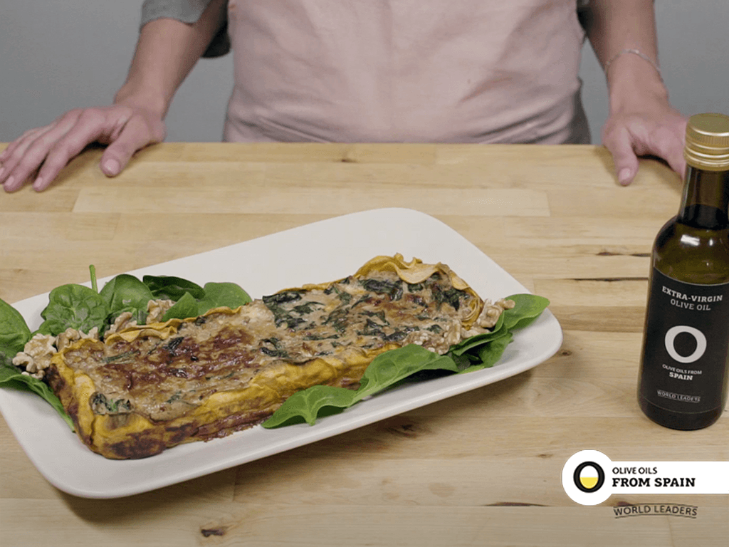 Sweet potato and spinach quiche - Olive Oils from Spain