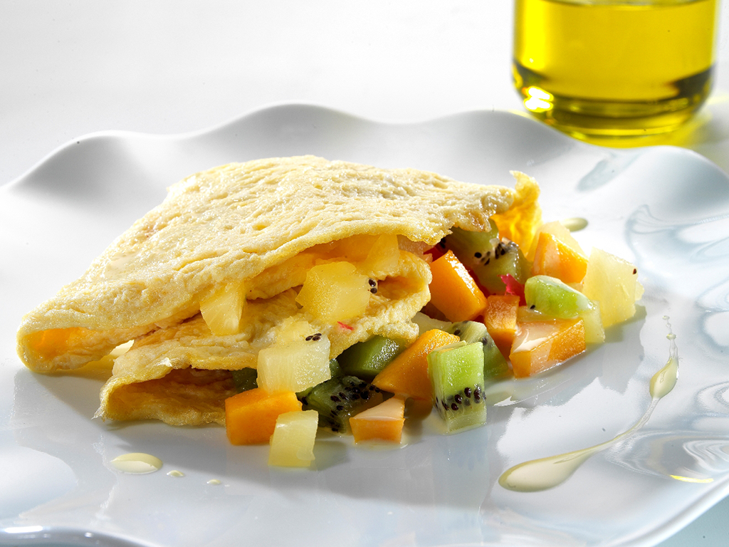 Tropical omelette recipe - Olive Oils from Spain