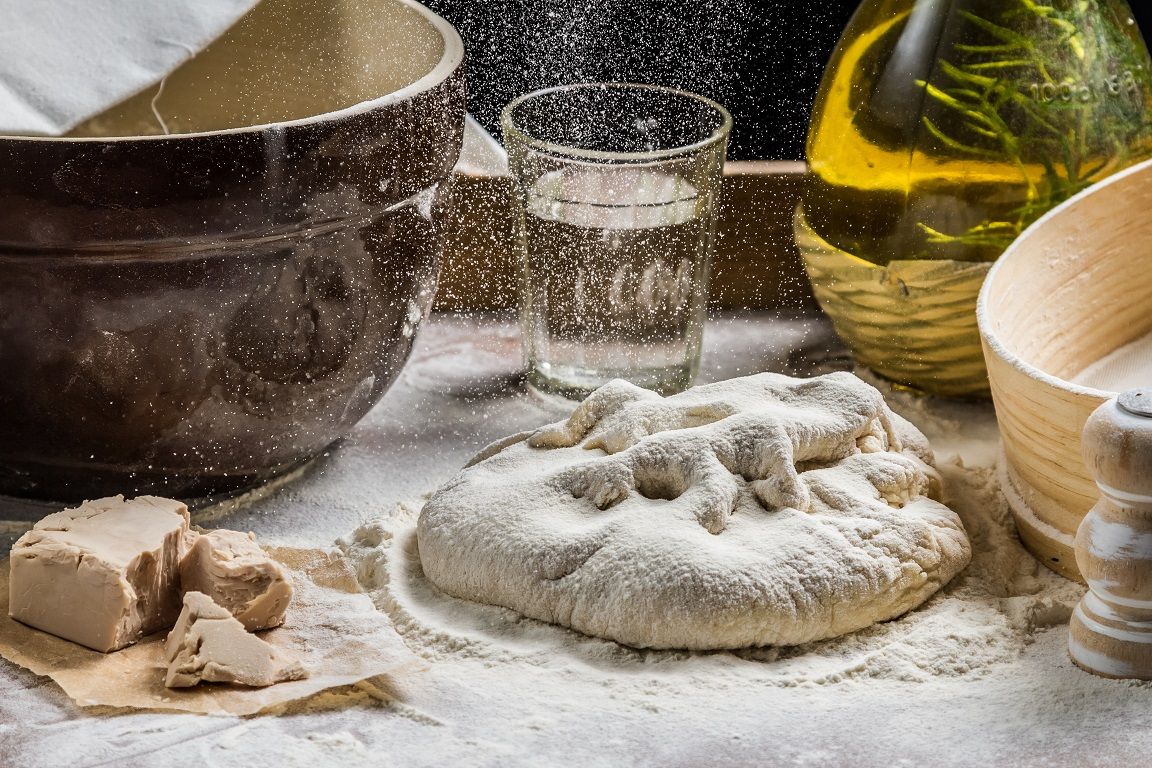 Whole wheat bread pizza dough - Olive Oils from Spain