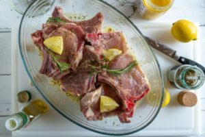 marinated pork